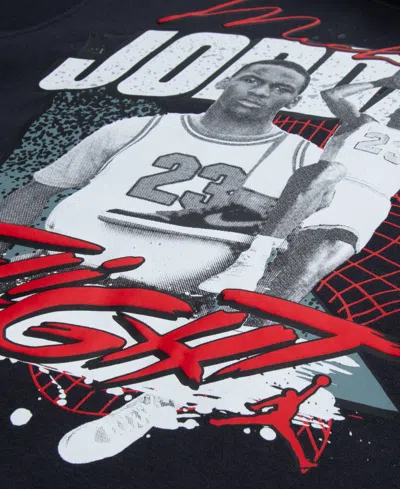 Jordan Boys' Jdb Mj Double Flight Graphic Fleece Pullover Hoodie - Big Kid In Black