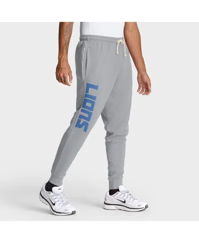 Nike Gray Detroit Lions Sideline Ground Game Performance Taper Pants In Gray