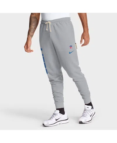 Nike Gray Detroit Lions Sideline Ground Game Performance Taper Pants In Gray