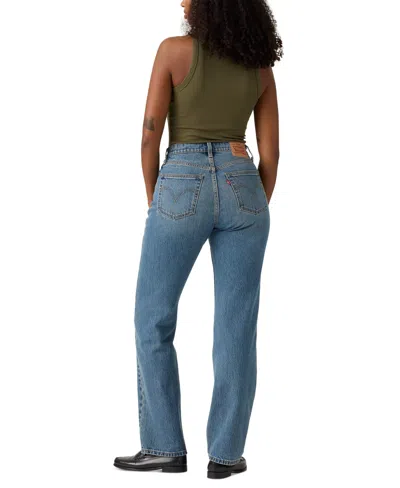 Levi's Women's 501 Curve High-rise Straight-leg Jeans In Blue