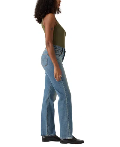 Levi's Women's 501 Curve High-rise Straight-leg Jeans In Blue