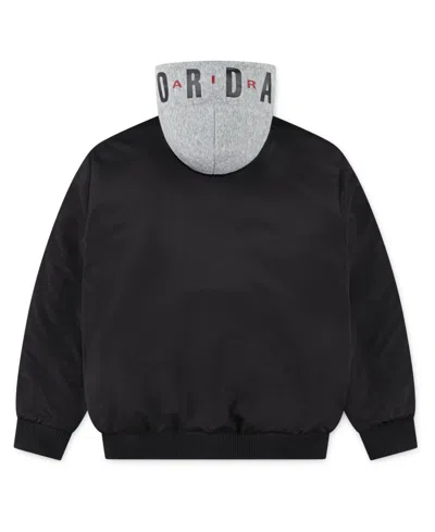 Jordan Boys 8-20 Hooded Bomber Jacket In Black