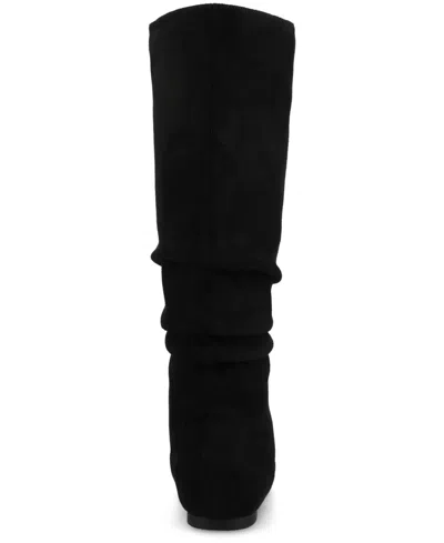 Journee Collection Journee Jayne Ruched Tall Boot In Black