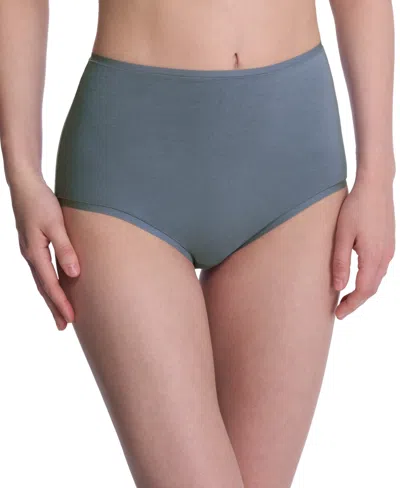Natori Women's Bliss Bare Cotton High-waist Brief Underwear 778346 In Gray