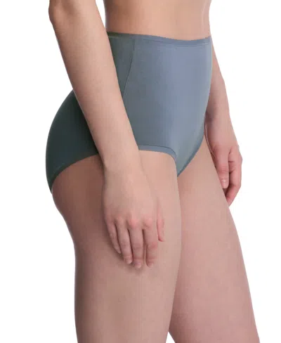 Natori Women's Bliss Bare Cotton High-waist Brief Underwear 778346 In Gray