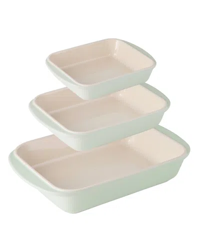 Tramontina Mae Porcelain Enameled 3-pc. Bakeware Set In Green