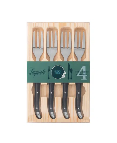French Home Laguiole Cake Forks, Set Of 4 In Blue