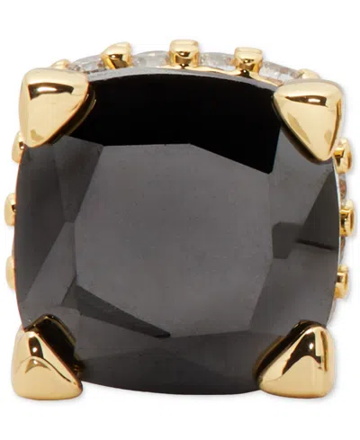 Kate Spade Color Cubic Zirconia Square Stud Earrings In Black
