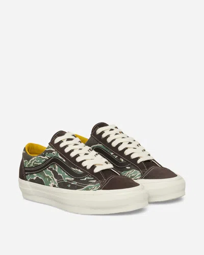 Vans Premium Old Skool 36 Sneakers Tiger Stripe In Green