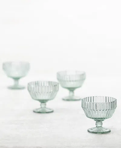 Fortessa Archie Verde Footed Dessert Bowl, Set Of 6 In Green