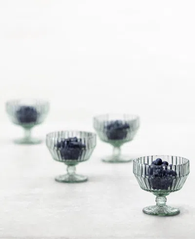 Fortessa Archie Verde Footed Dessert Bowl, Set Of 6 In Green