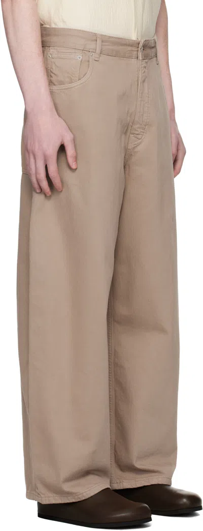 Studio Nicholson Marylebone Straight Jeans In Brown