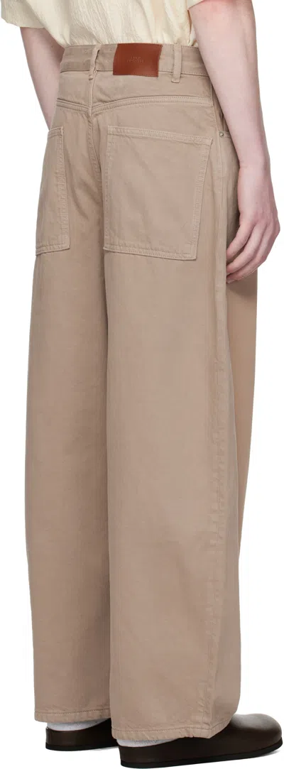 Studio Nicholson Marylebone Straight Jeans In Brown