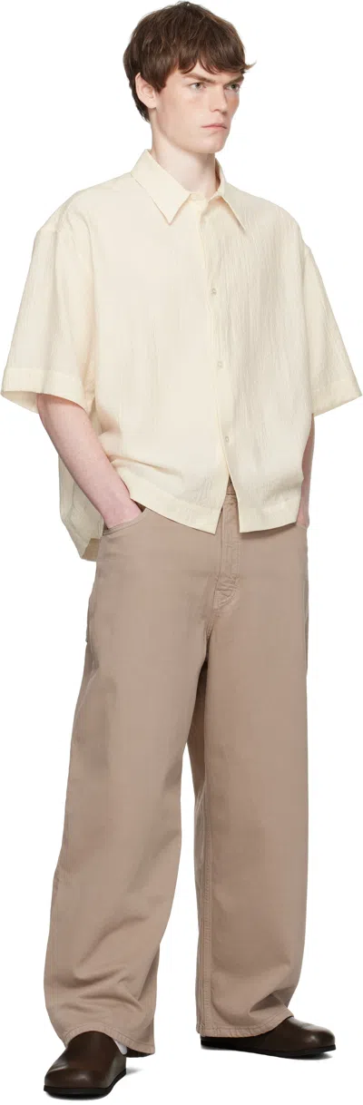 Studio Nicholson Marylebone Straight Jeans In Brown