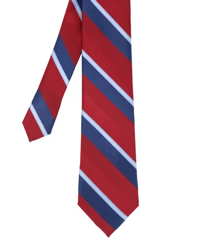 Ben Sherman Men's Stripe Silk Tie In Multi