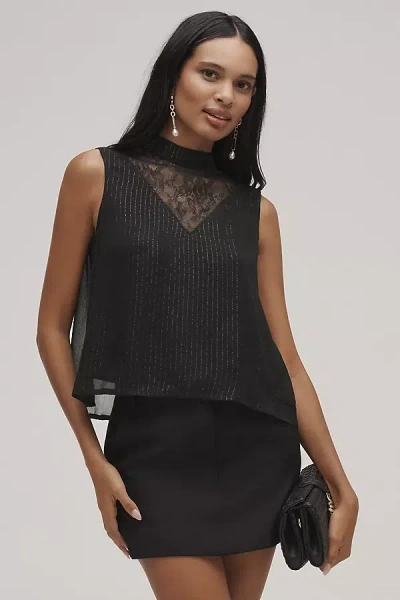 Bl-nk Vitalia Top In Black