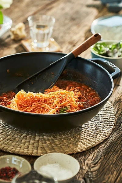 Staub Cast Iron 4.5-qt Perfect Pan In Matte Black At Urban Outfitters In Black