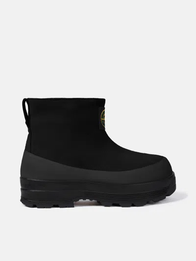 Stone Island S100120 Suede Boots In Black