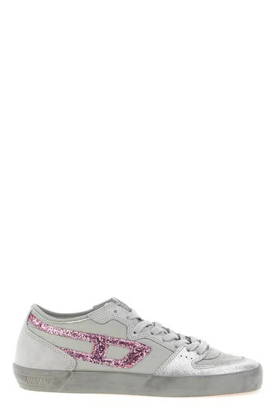 Diesel Low-top Glitter Rubber Sole Sneakers In Multi
