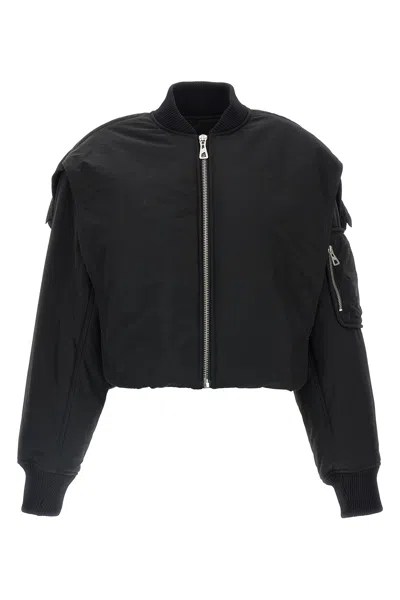 Jean Paul Gaultier Short Zip-up Jacket In Black