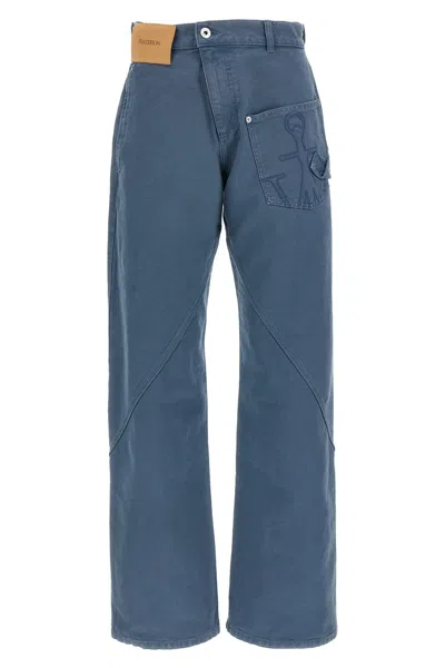 Jw Anderson J. W.anderson Pantalone Twisted Workwear' In Blue