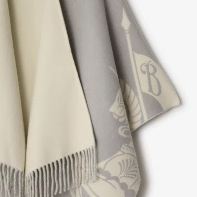 Burberry Ekd Wool Cashmere Cape In Multi