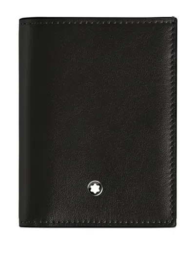 Montblanc Meisterstuck 4cc Leather Card Holder In Black
