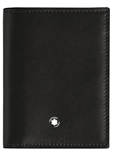 Montblanc Meisterstuck 4cc Leather Card Holder In Black