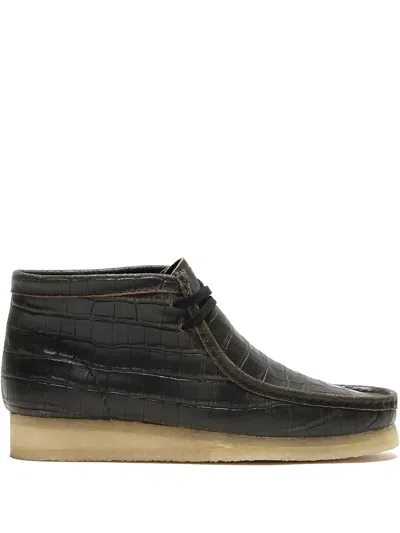 Clarks Originals Wallabee "black Crock" Boots