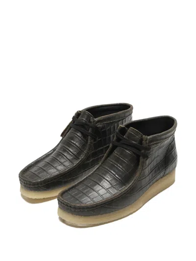 Clarks Originals Wallabee "black Crock" Boots