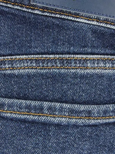 7 For All Mankind Wide Leg High Waist Jeans In Blue