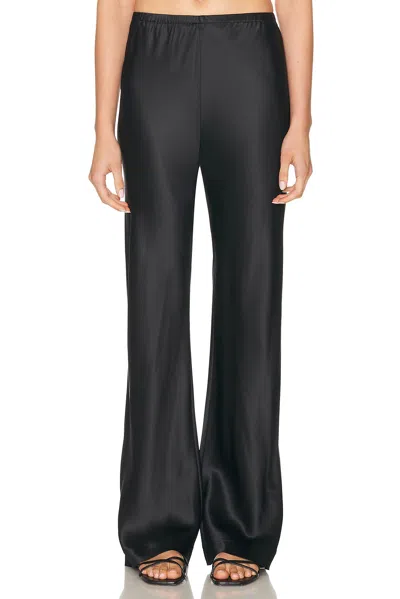 Eaves Loretta Silk Pants In Black