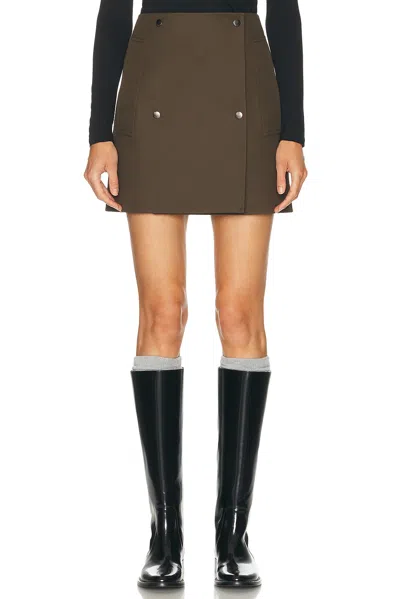 Burberry Cotton Mini-skirt In Brown