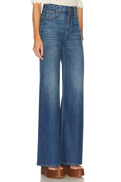 Chloé Chloe' Wide Leg Denim Jeans In Black