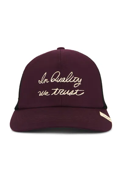 Visvim Goodyear Ii Embroidered Mesh-back Baseball Cap In Purple