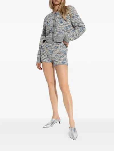 Gestuz Tweed Shorts In Neutral