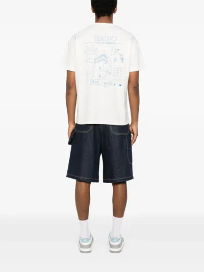 Eraldo Cotton Logo-print T-shirt In White