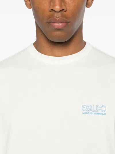 Eraldo Cotton Logo-print T-shirt In White