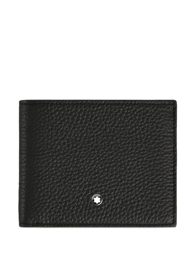 Montblanc Leather Wallet With Logo In Black