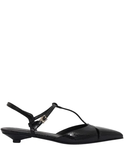 裹踝尖头高跟鞋