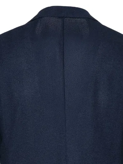 Brera Two-button Knitted Jacket In Blue