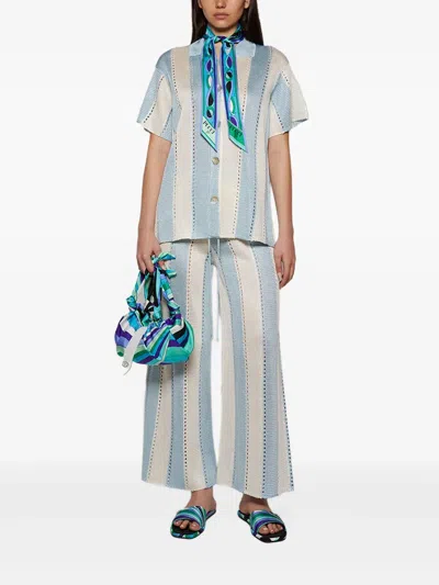 Pucci Yummy Patterned Sandals In Green