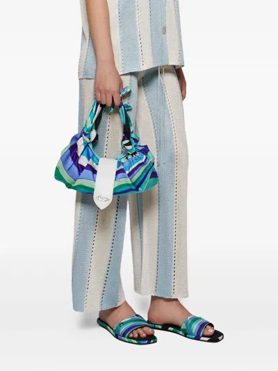 Pucci Yummy Patterned Sandals In Green