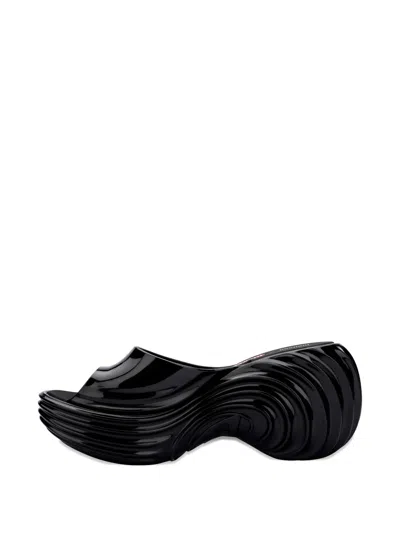 Melissa X Diesel Quantum Platform Wave Slides In Black