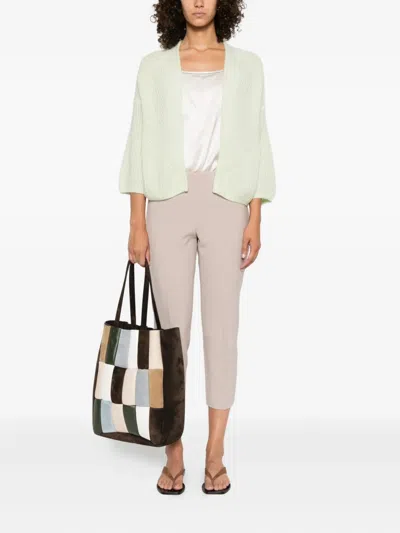 Peserico Pressed-pleat Trousers In Pink