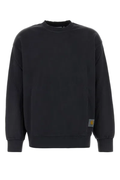 Carhartt Hudson Black Sweatshirt In Black