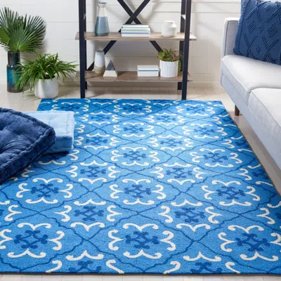 Safavieh Four Seasons Hand Made Area Rug, Blue / Ivory Contemporary Style Non-shedding In Blue