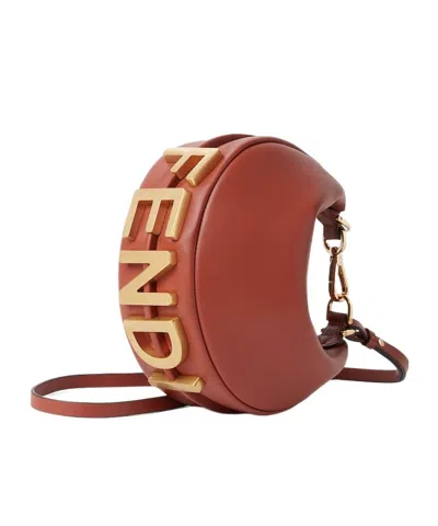 Fendi Women Brown Graphy Mini Mini Bag In Brown