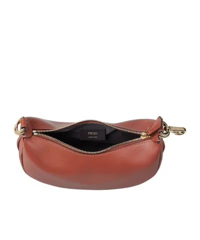 Fendi Women Brown Graphy Mini Mini Bag In Brown