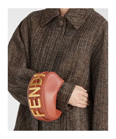 Fendi Women Brown Graphy Mini Mini Bag In Brown